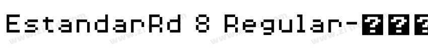 EstandarRd 8 Regular字体转换